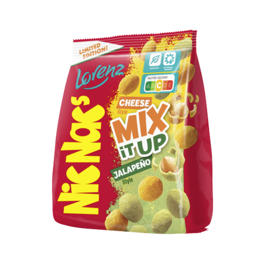 NICNAC'S MIX IT UP CHEESE & JALAPENO STYLE 110g