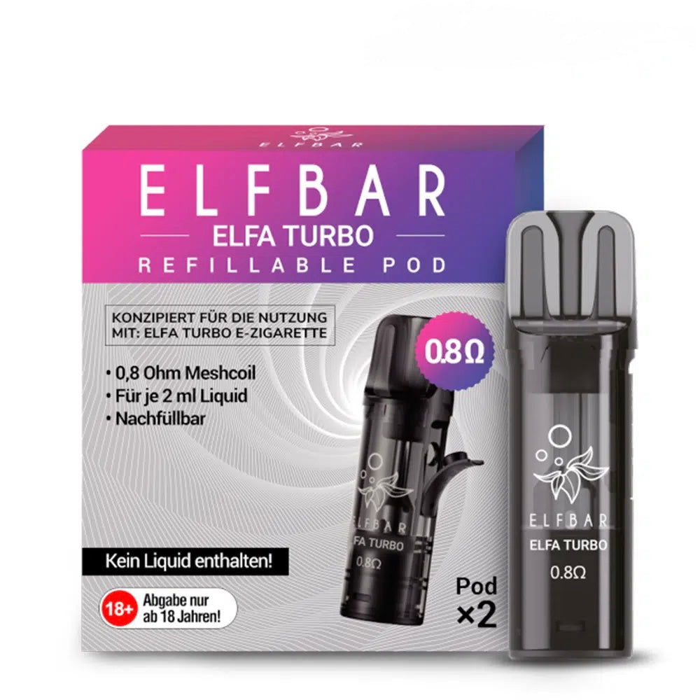 Elfa Turbo Pods | 2er Pack | 0,8
Ohm