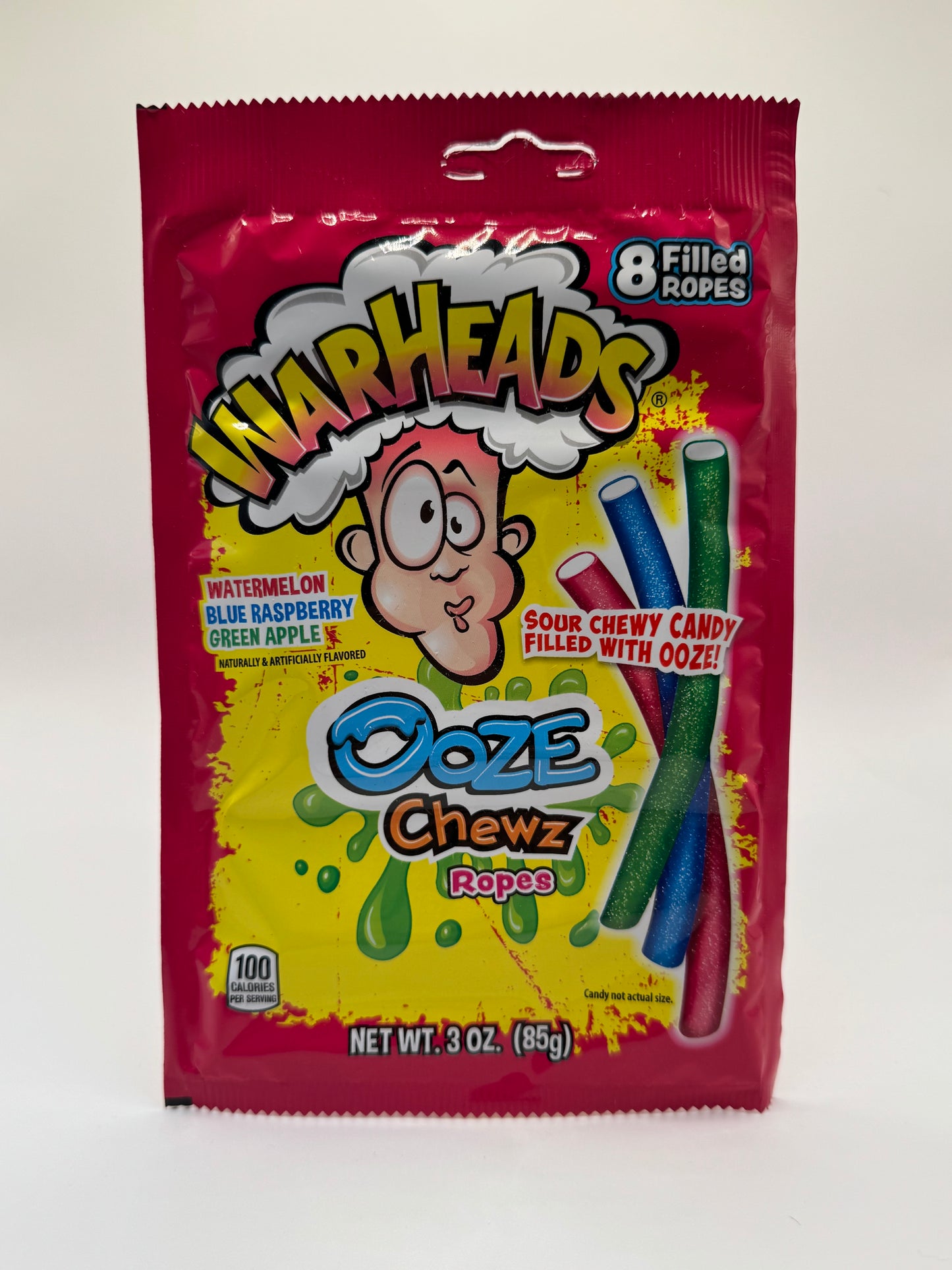 Warheads Ooze Chewz Ropes 85g