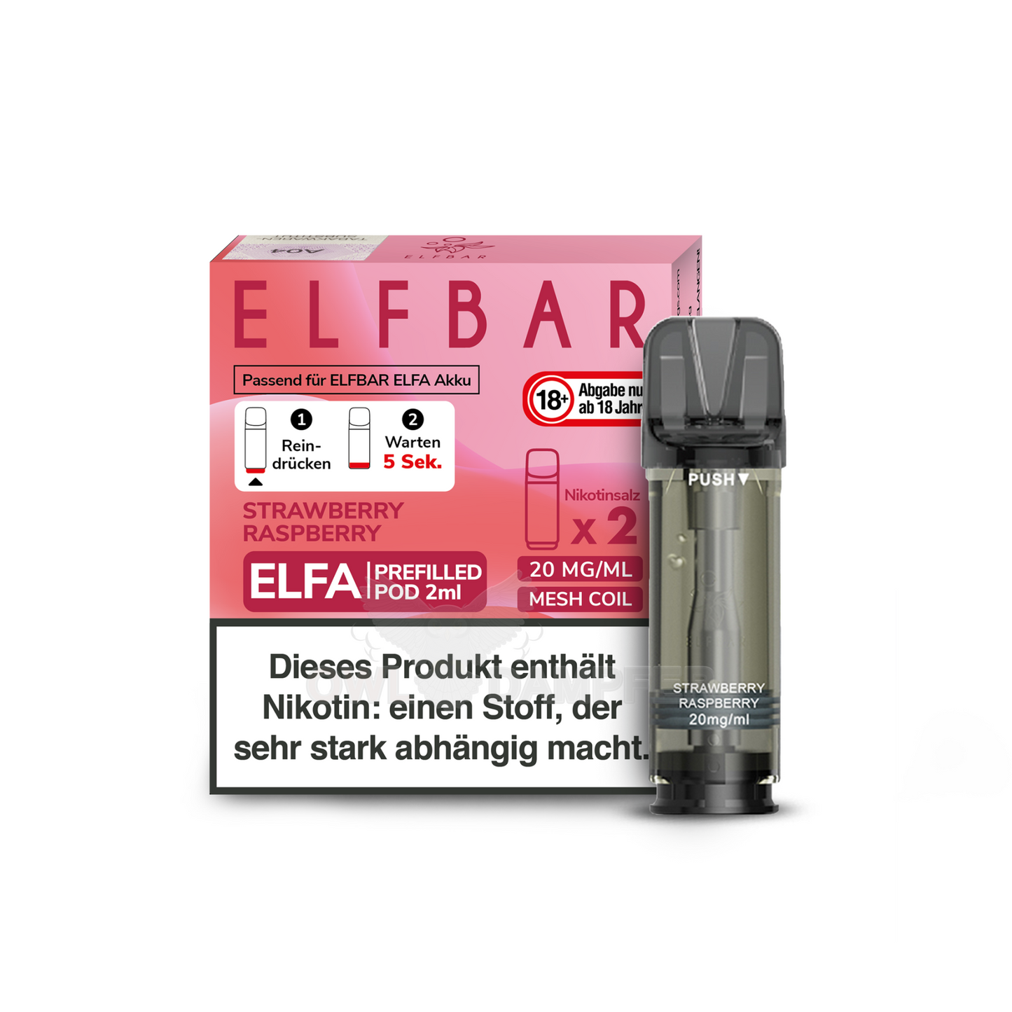 Elf Bar Pods Strawberry Raspberry 2x2ml