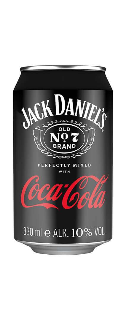 Jack Daniel's Whiskey & Coca-Cola Alk.10vol.% 0,33l Dose