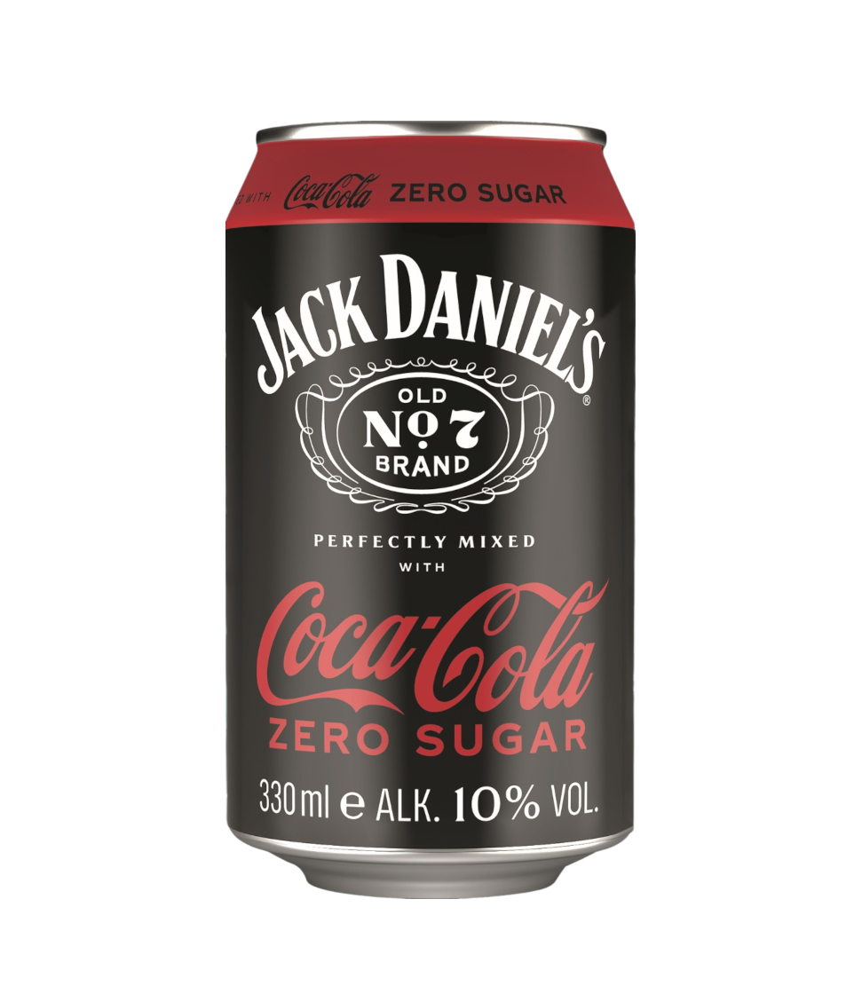 Jack Daniel‘s Coca Cola Zero Sugar Alk. 10% VOL 330ml Dose