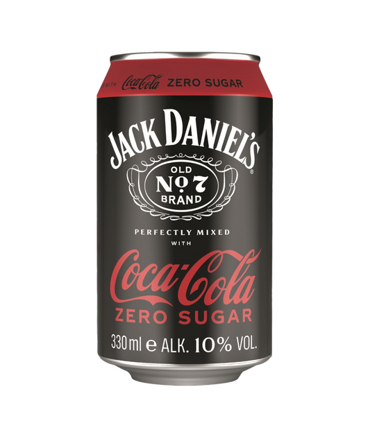 Jack Daniel‘s Coca Cola Zero Sugar Alk. 10% VOL 330ml Dose