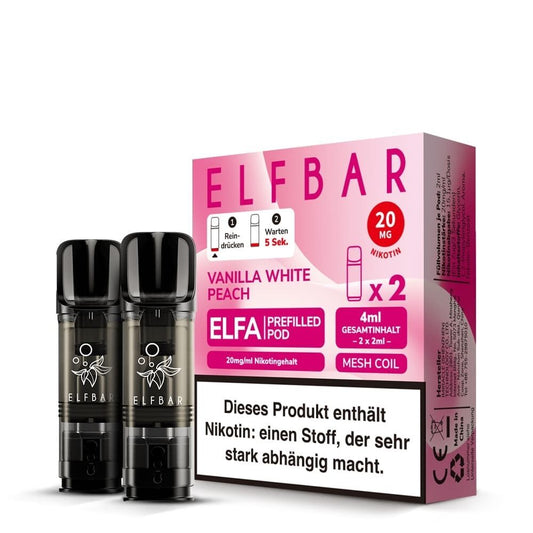 Elf Bar Vanilla White Peach 2x2 ml