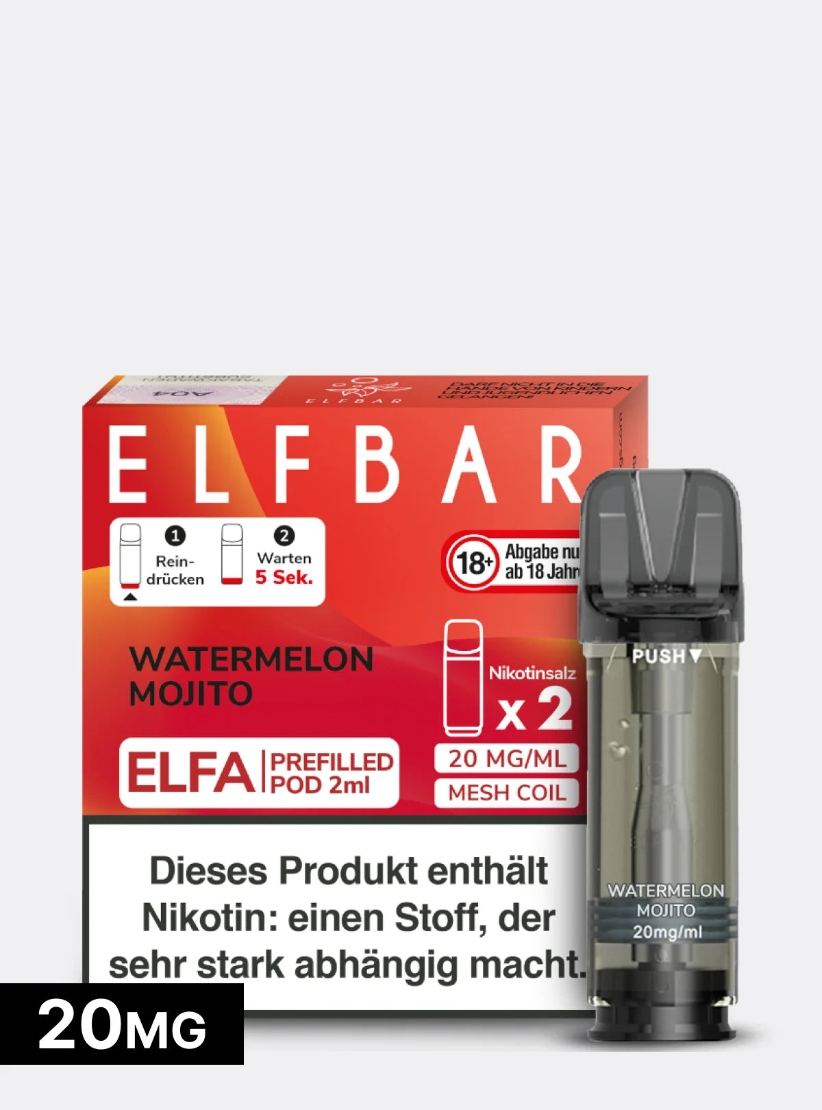 Elf Bar Watermelon Mojito 2x2ml
