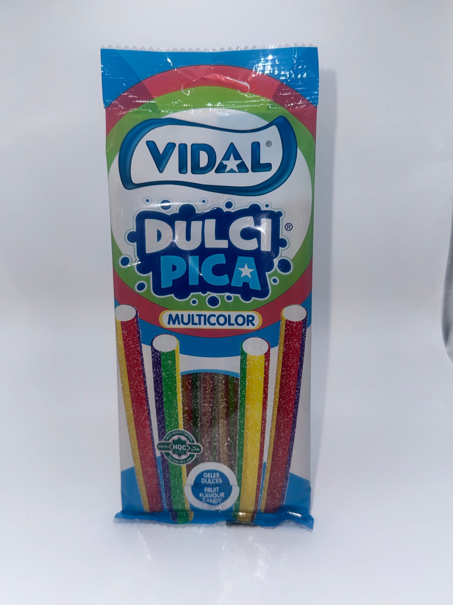Vidal HALAL Sour Rainbow Pencils 90g aus Spanien