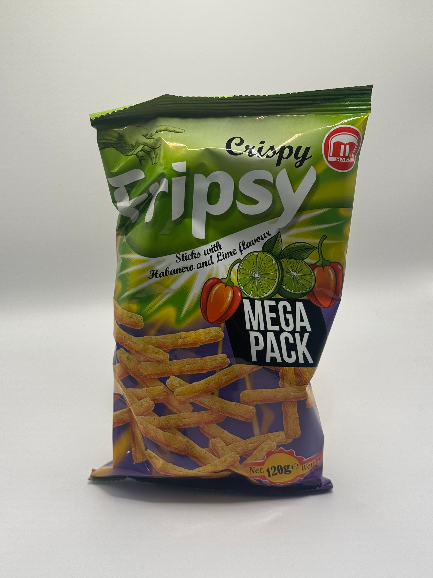 Fripsy sticks Habanero Lime Mega  Pack 120g aus Nordmadzedonien