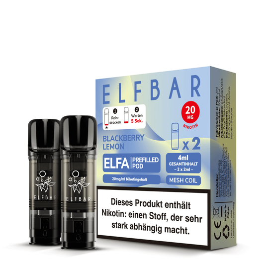 Elf Bar Pods Blackberry Lemon 2x2ml