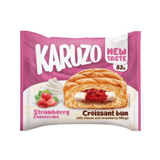 Karuzo Crossiant Bun Erdbeer Käsekuchen 82g