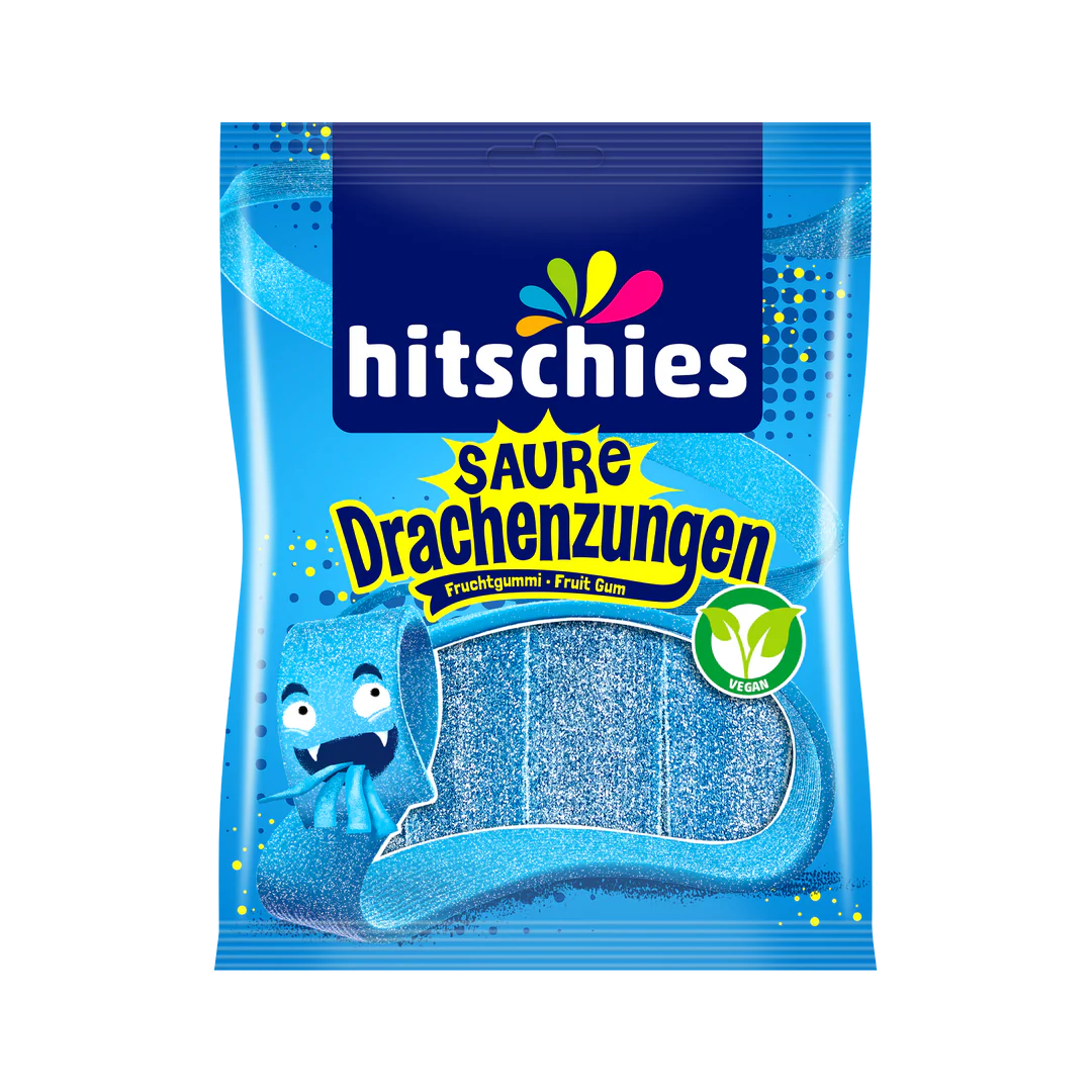 Hitschies Saure Drachenzungen Himbeergeschmack 125g