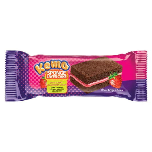 Kemo Sponge Layer Kuchen mit Erdbeercreme 35g
